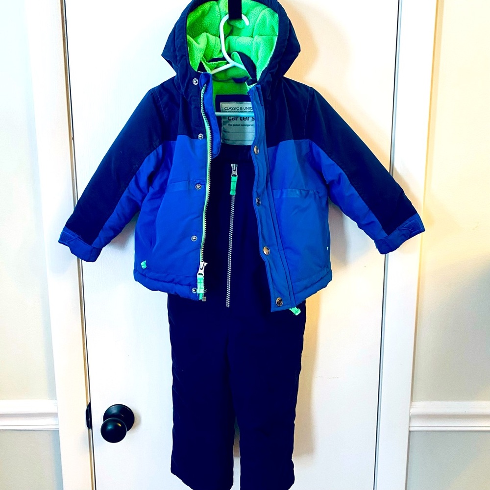 Vintage Toddler Snowsuit. EUC. Carters 2T Winter jacket with matching snowpants